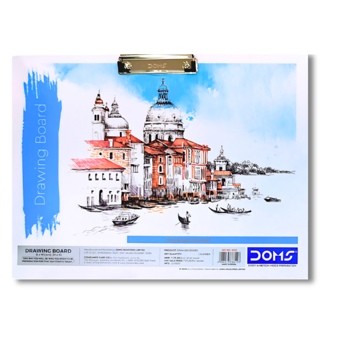 Doms Board Transparent Plastic Clipboard