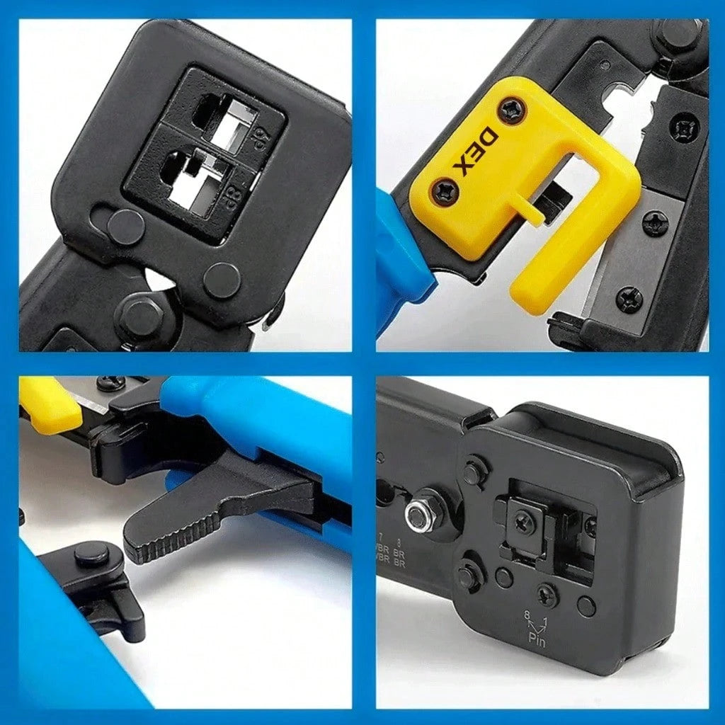 Multifunction Network Cable Crimping Pliers for RJ45 RJ12 RJ11 Connectors
