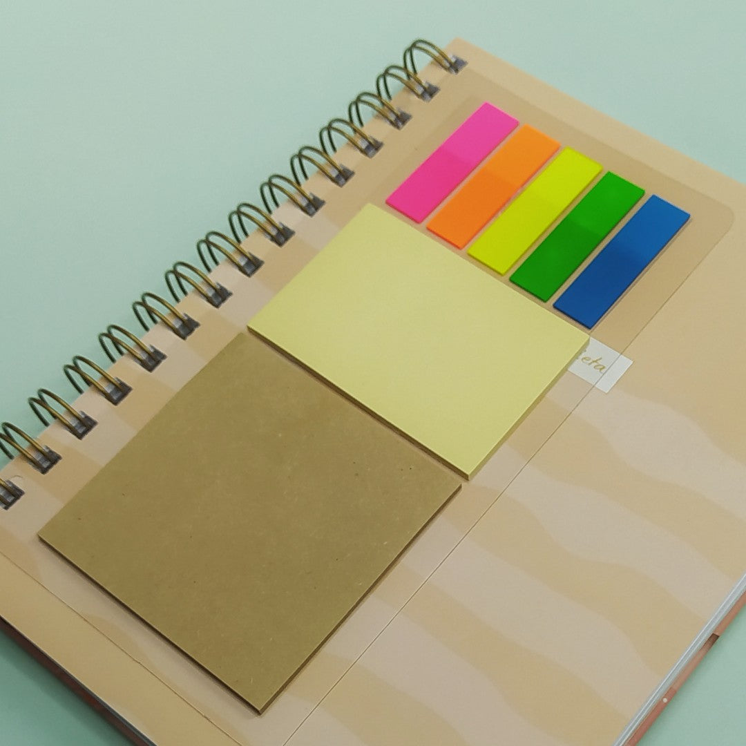 Memo Fix Neon Sticky Note Set for Spiral Notebooks