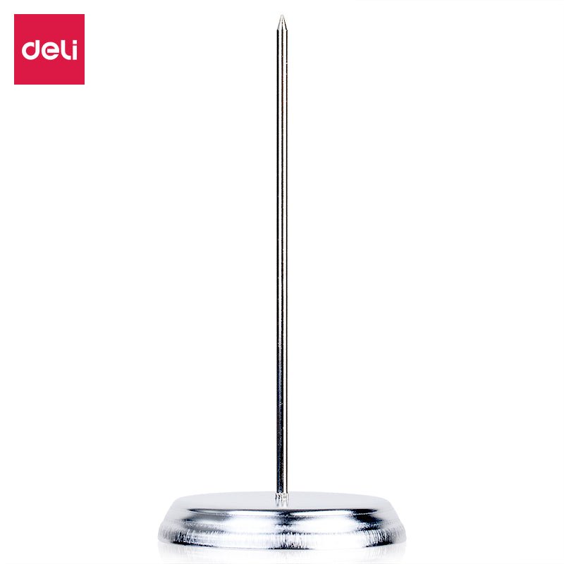 Deli-0241 Bill Fork Silver Receipt Organizer