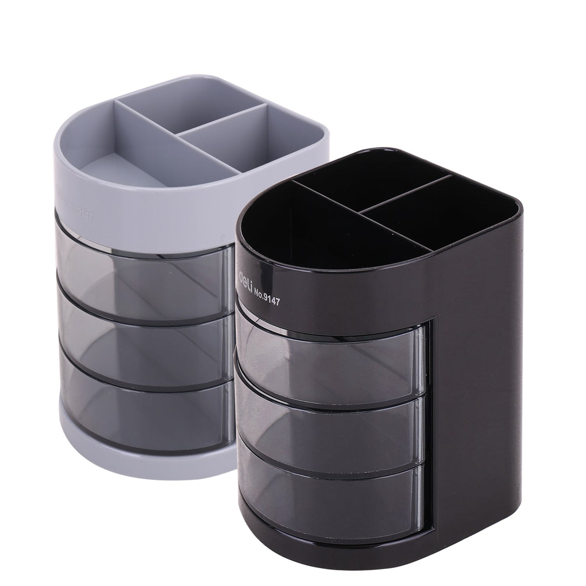 Deli E9147 Desk Pen Holder Assorted Colors 3.4 Inch