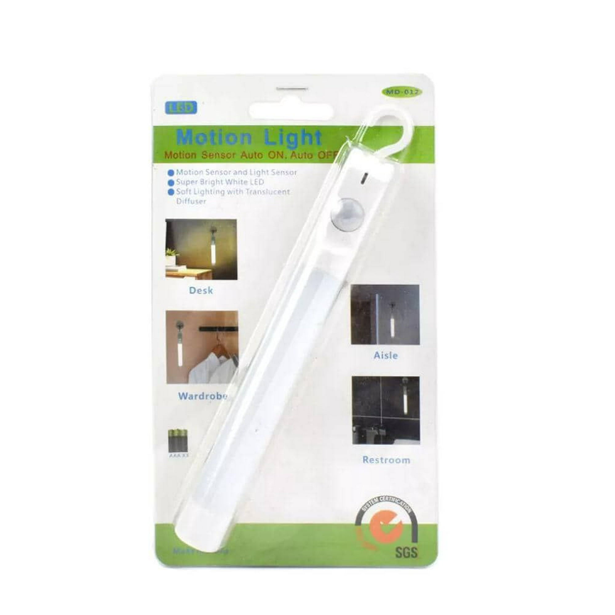 LED Closet Light with Motion Sensor and Hook
