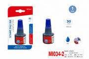 MOTARRO MI034-2 Stamp Pad Ink 30ml Blue