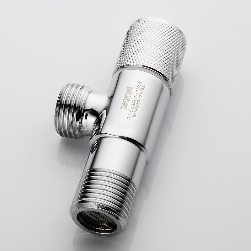 Nomona G1/2 Brass Toilet Angle Valve with Backflow Prevention