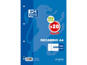 Oxford A4 Quadriculated Refill Paper 100 Sheets 21x29.7cm