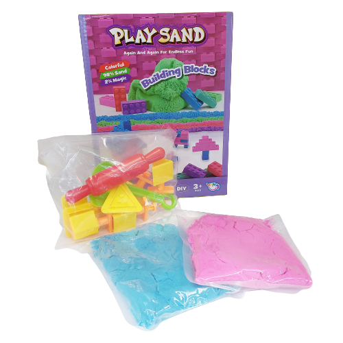 Colourful Play Sand Building Blocks Interactive Sensory Kit for Kids
