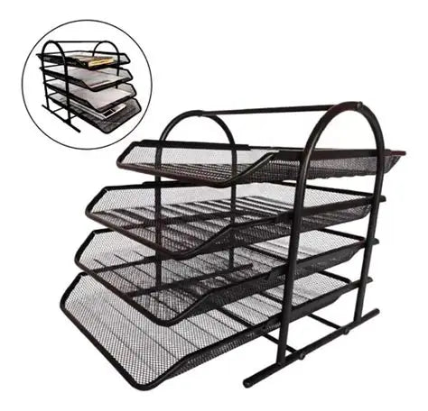 Metal Desk Organizer – Black-ALL SIZES