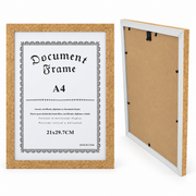 Moldura Decorativa A4 com Acabamento Natural para Certificados e Documentos – (AYC337-4)