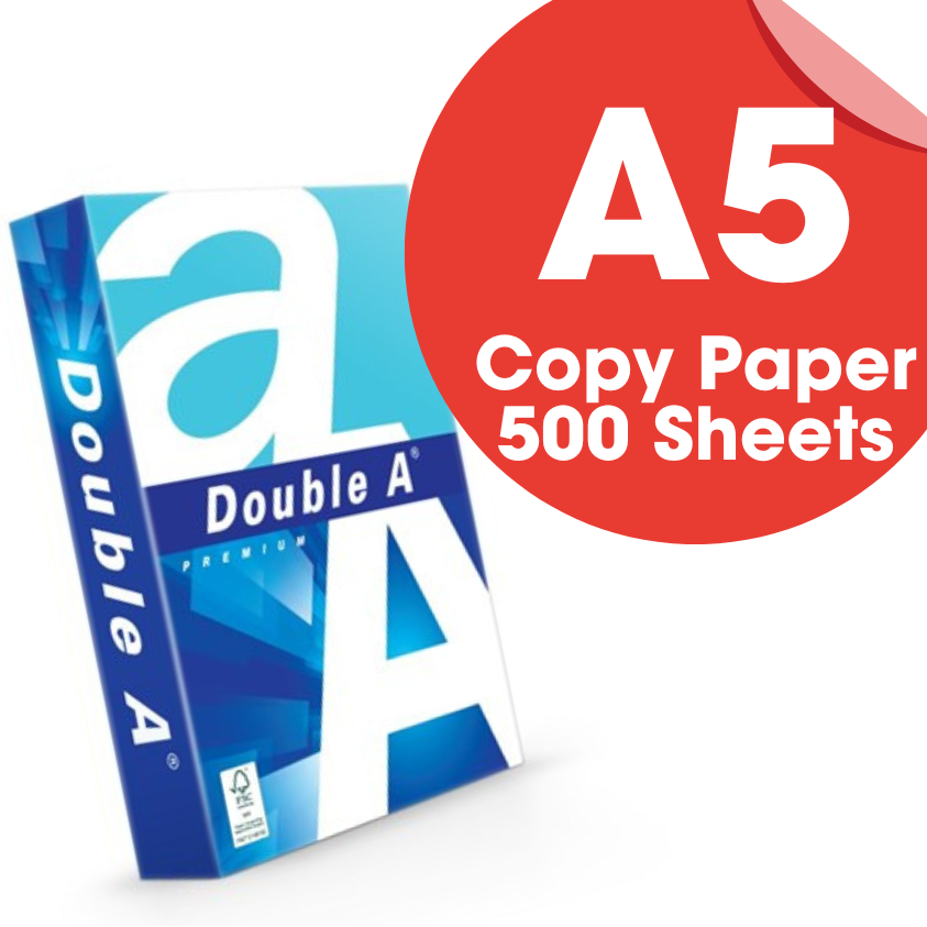 Double A 80gsm A5 Copy Paper 500 Sheets - (A5D500)