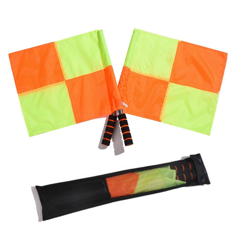 LCQPTW 2-Piece Football Linesman Flags Referee Signal Set