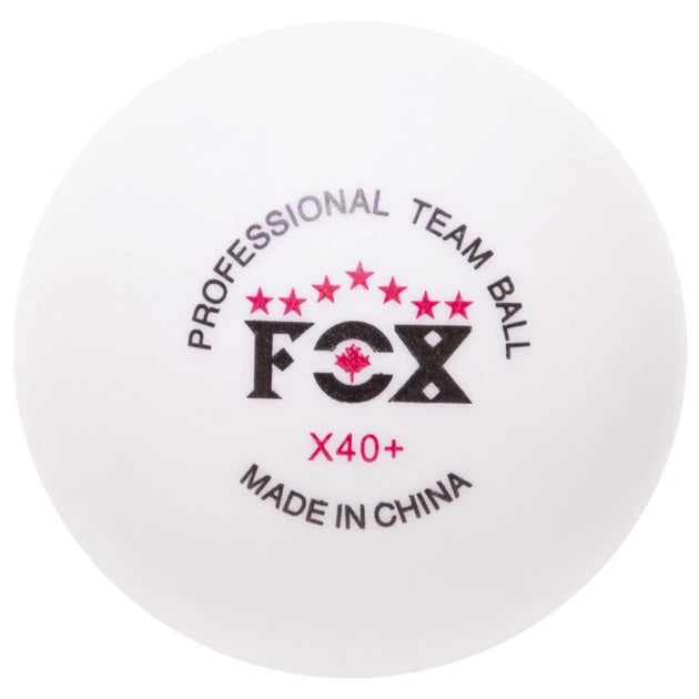 Fox 40 T007 3-Star Table Tennis Balls 3-Pack White