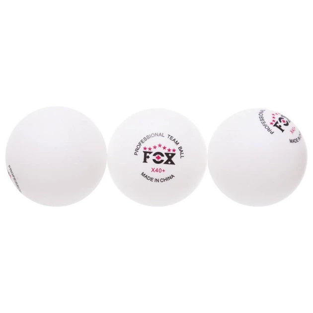 Fox 40 T007 3-Star Table Tennis Balls 3-Pack White