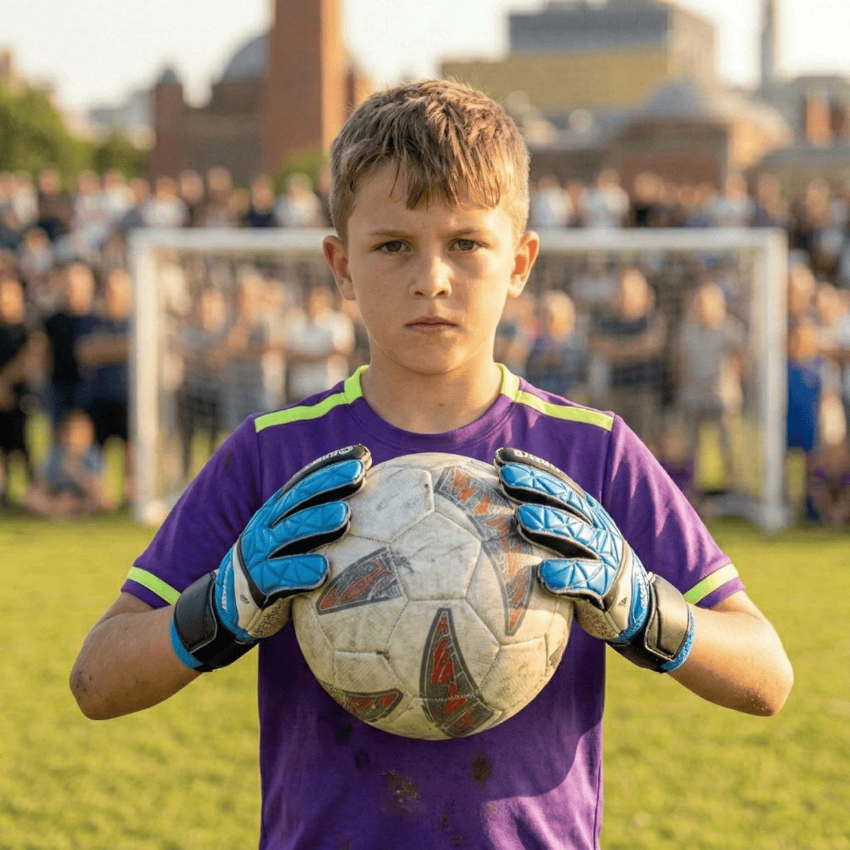 GearX Youth Goalkeeper Soccer Gloves Breathable Latex Grip Palm