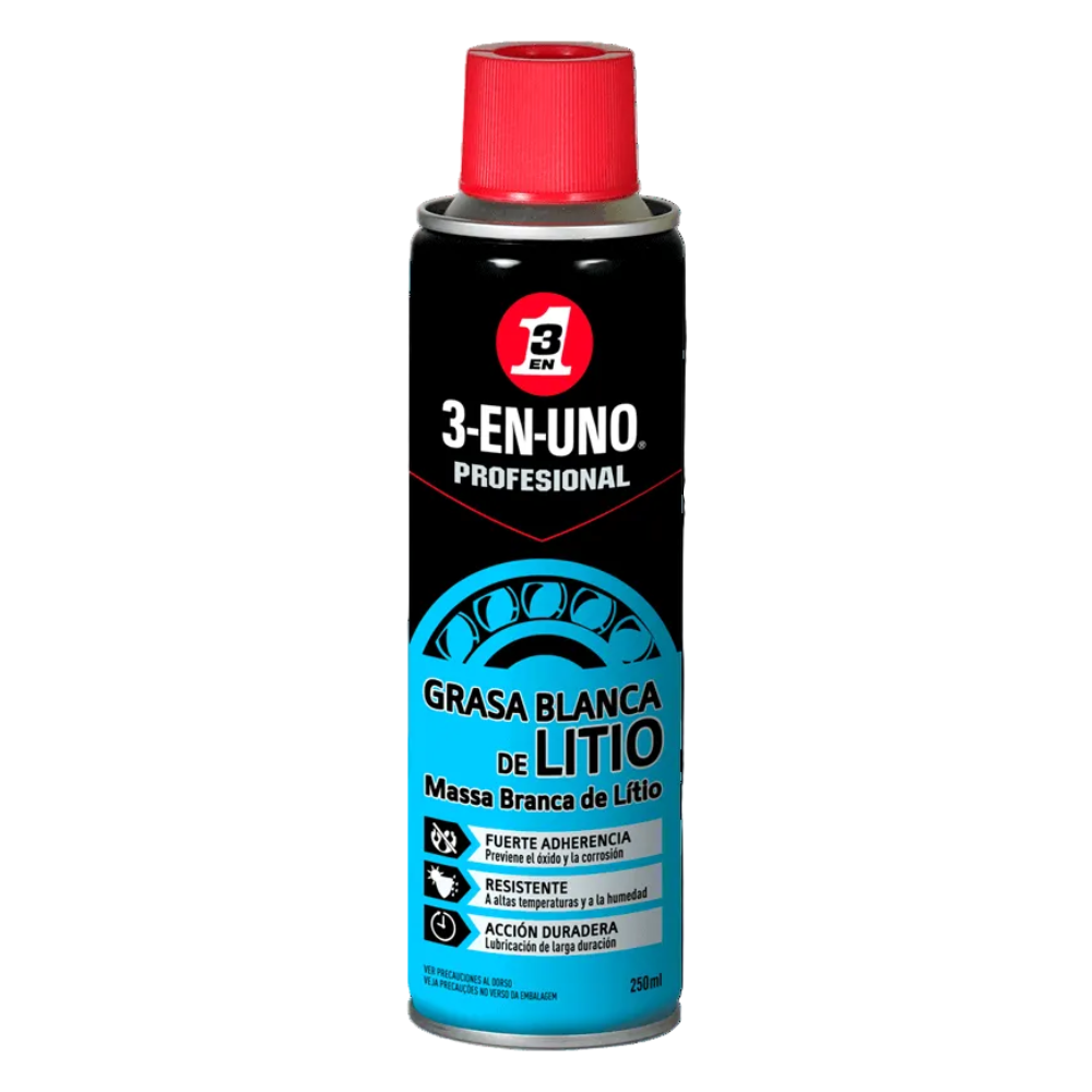 3-EN-UNO Profesional White Lithium Grease Spray 8.5 fl oz