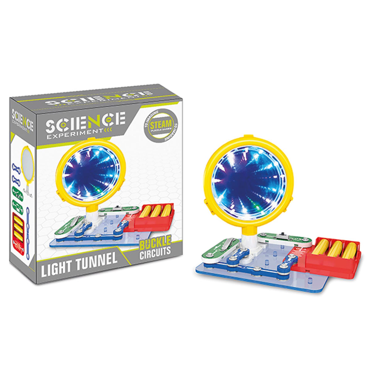 BEA Toys Light Tunnel Science Experiment Construction Kit 8 Modes