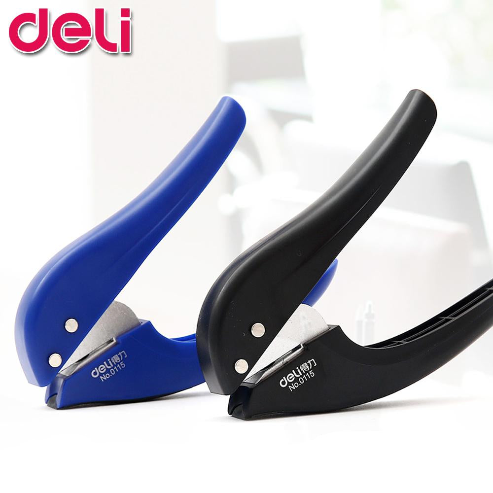 Deli 0115 1-Hole Paper Punch 6mm Silver