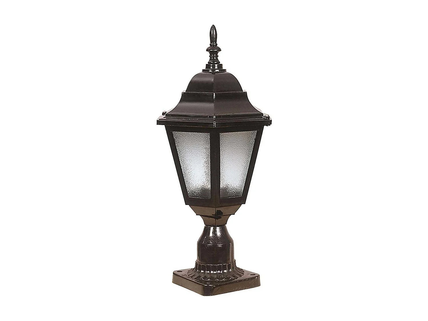 Hanah Home Georgette Vintage ABS Outdoor Table Lamp 18.5in Black