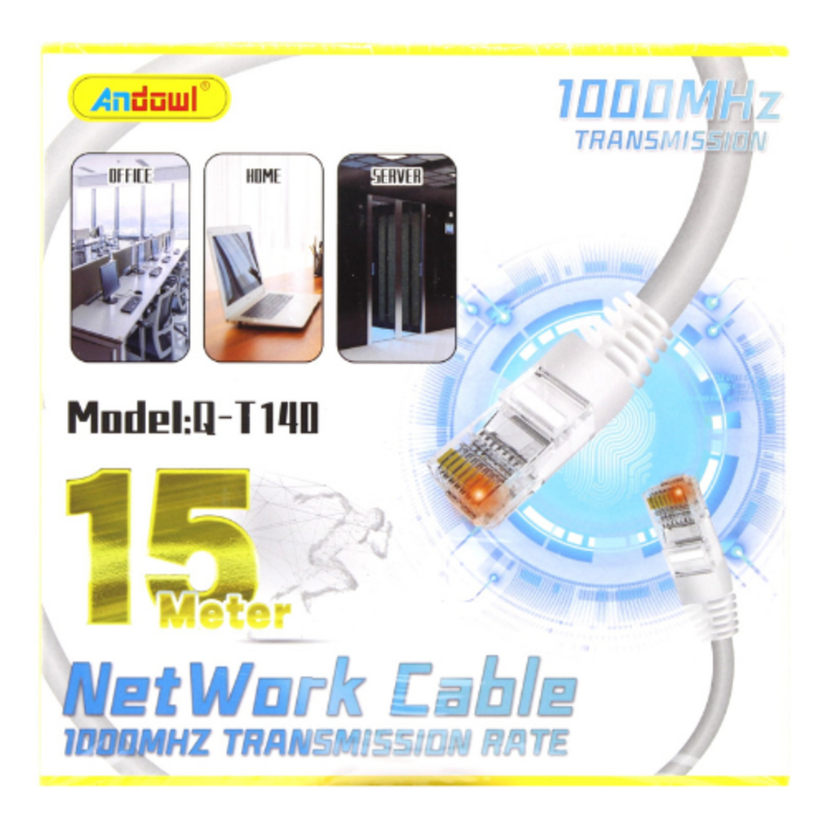 Andowl Q-T140 CAT 6 Network Cable 49.2 ft
