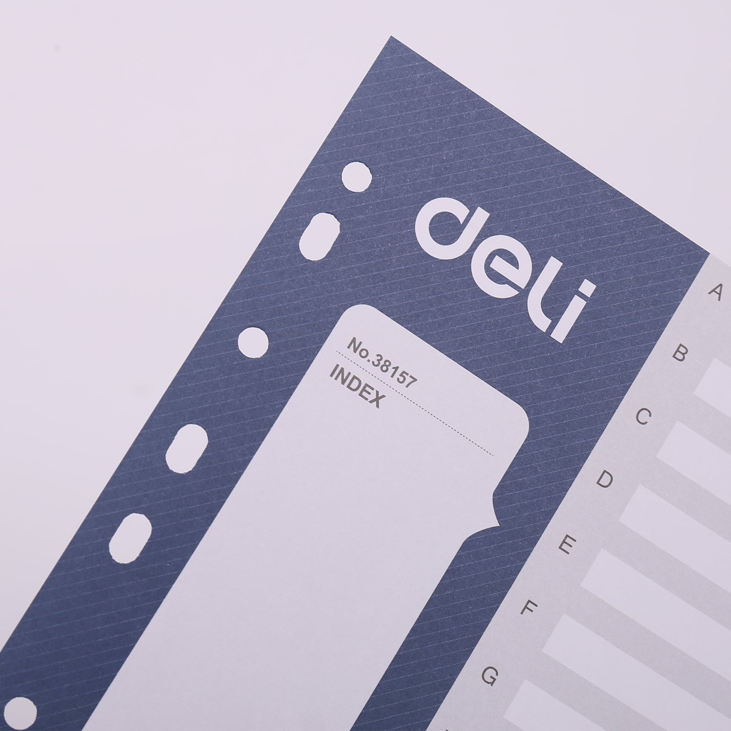 Deli E38157 A4 Document Dividers Grey 20 Pages