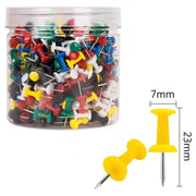 Large I-Shaped Push Pins Office Stationery Set 100pcs/Box