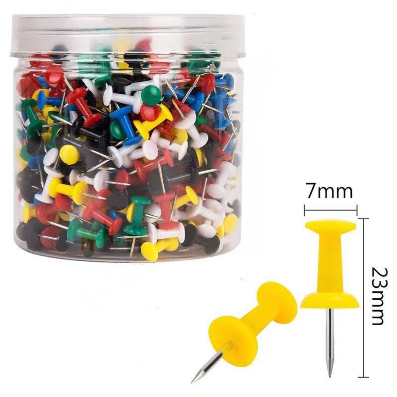 Large I-Shaped Push Pins Office Stationery Set 100pcs/Box