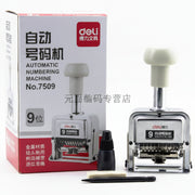 Deli E7508 8-Digit Automatic Numbering Machine Integrated Ink Pad