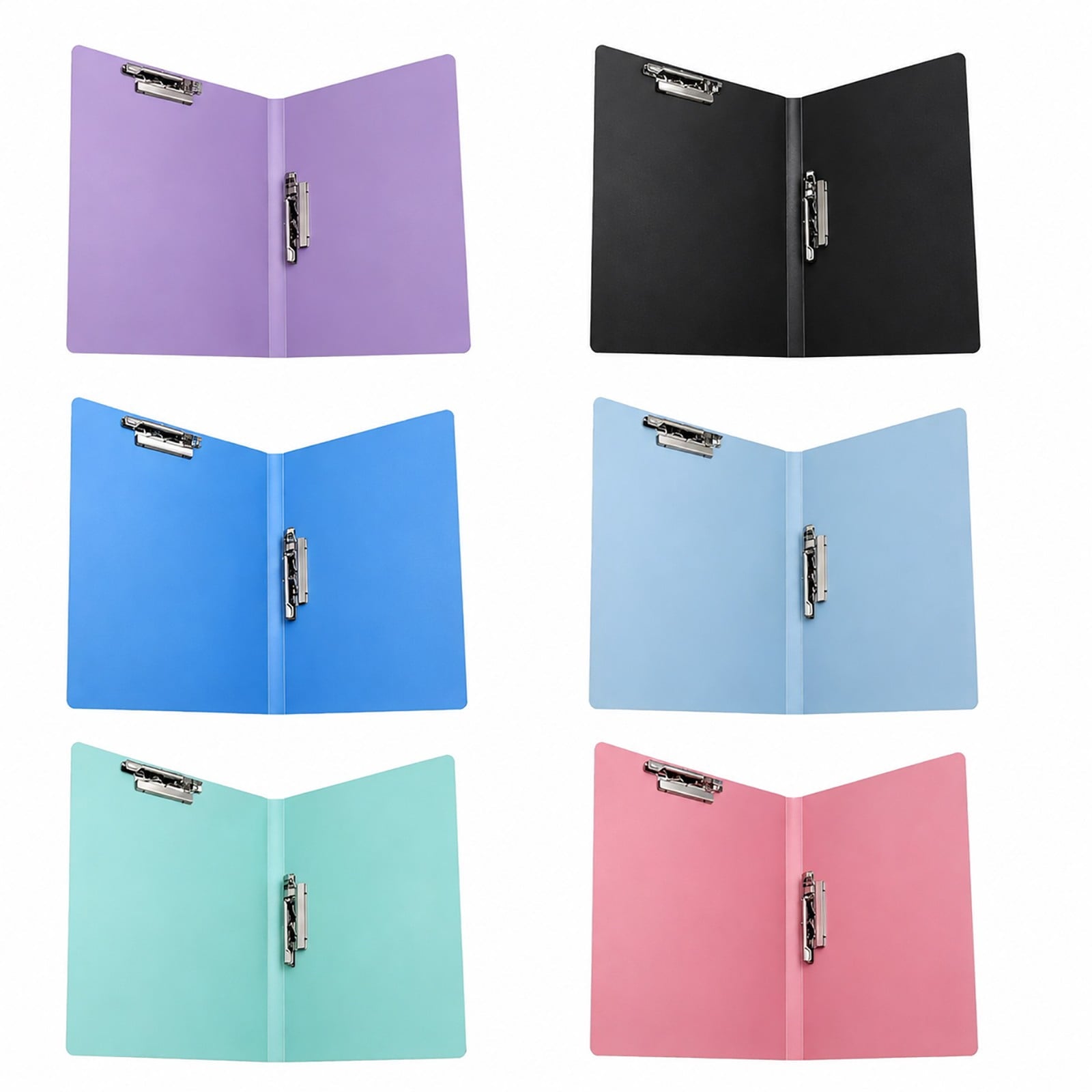RDWWQHU Plastic Punchless Clamp Binder Letter Size Report Cover