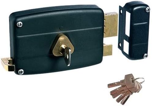 SecuriteGOODdeal Horizontal Wall Lock with Pull 5 Keys Black