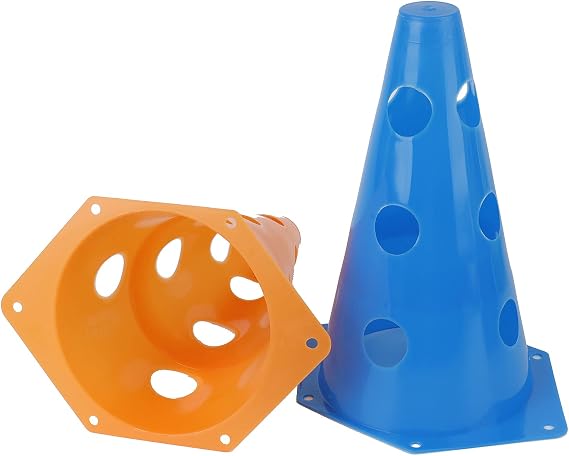 Suwimut 24 Pack Plastic Agility Cones 9-Inch Soccer Training Markers