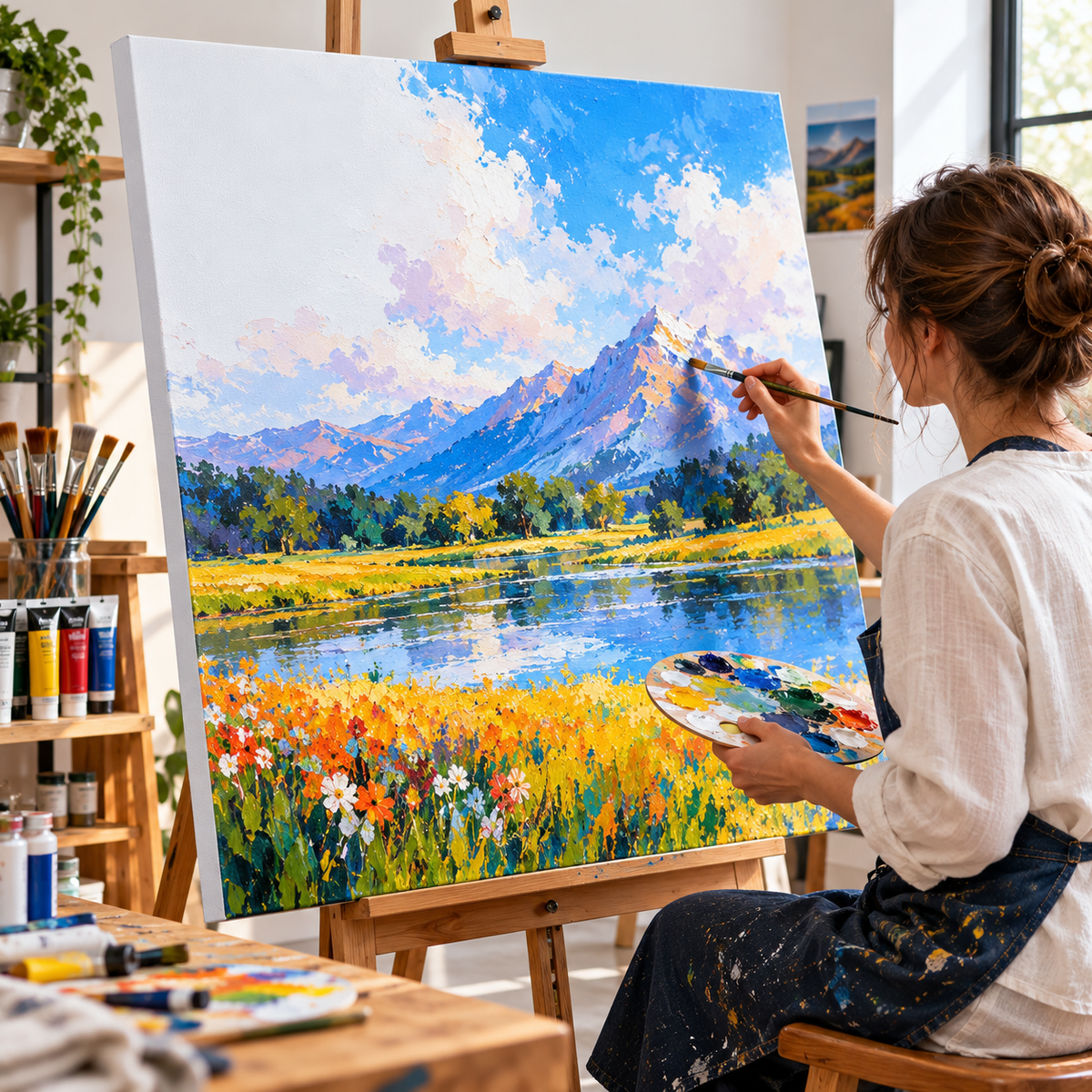 Tela para Pintura Giorgione Premium 100 × 100 cm – 100% Algodão, 280 g/m² – (AYC153-105)