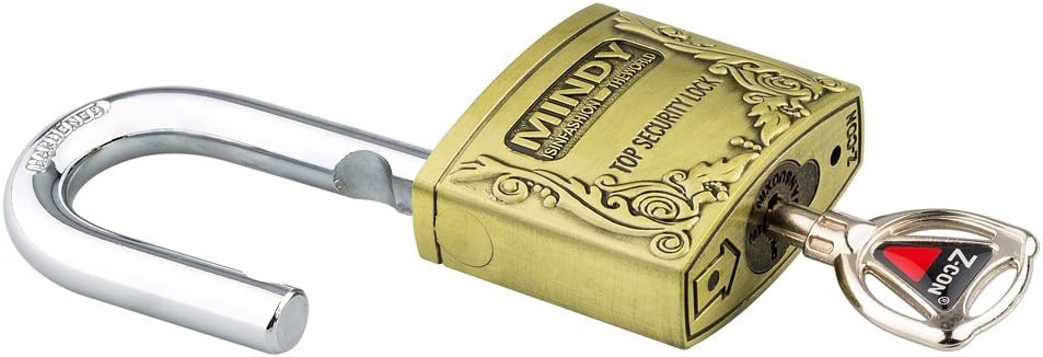 Mindy A4-60 Heavy Duty Padlock 2.4-inch Wide Body