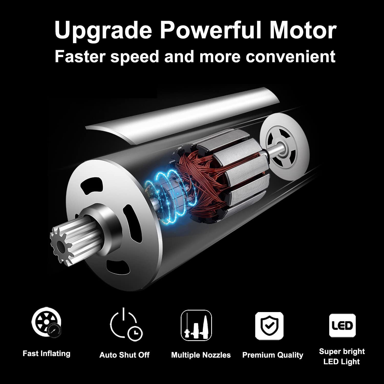 Atrosteve Digital Portable Air Compressor 12V 150PSI Auto Shut Off