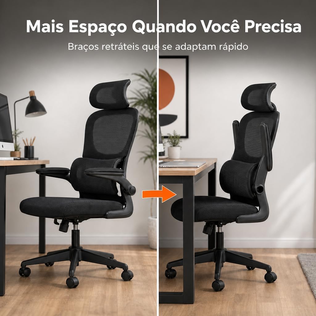 Laruno P600 Ergonomic Office Chair Reclining Mesh High Back