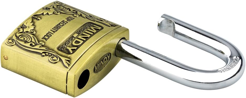 Mindy A4-60 Heavy Duty Padlock 2.4-inch Wide Body