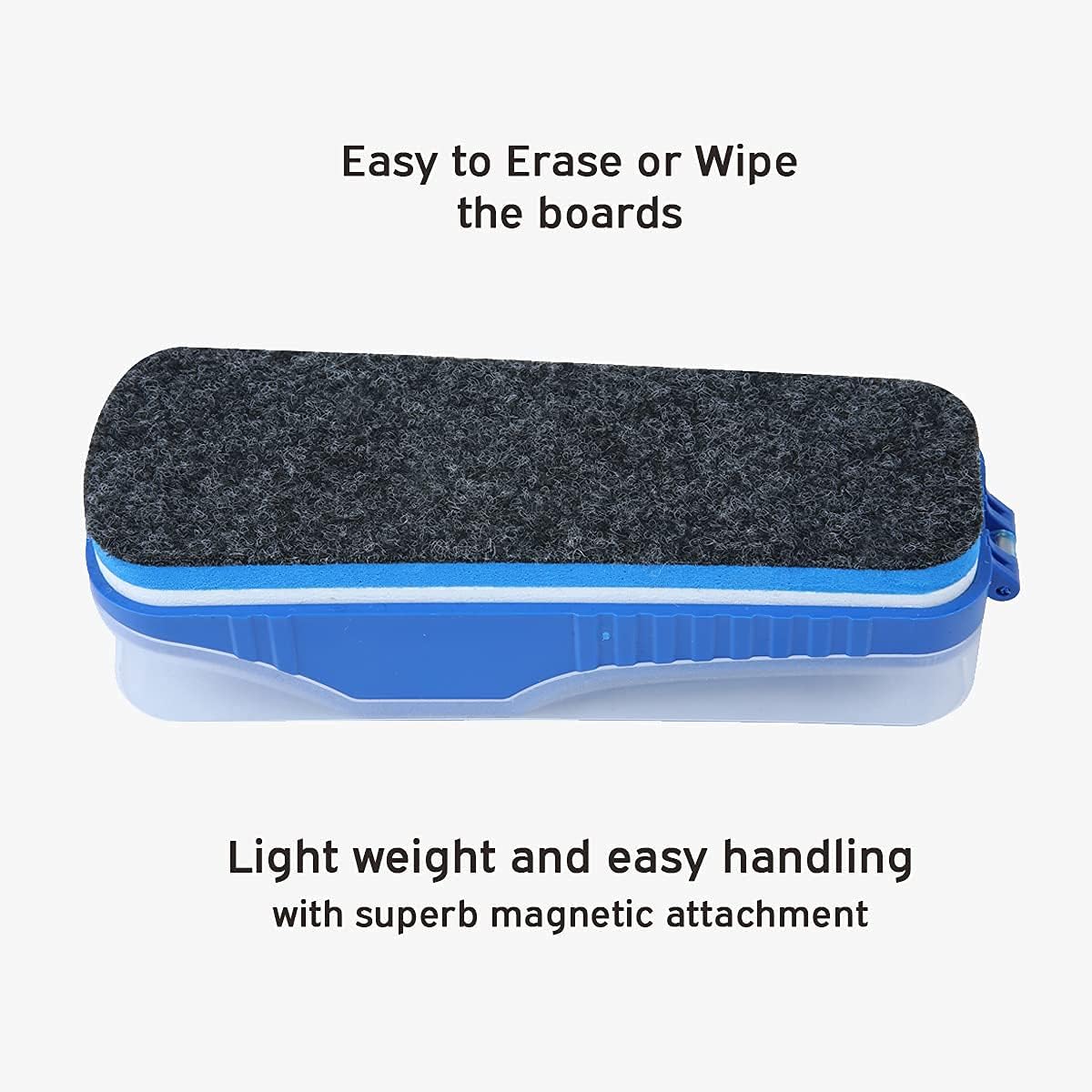 Doms Magnetic Whiteboard Duster with 2 Dry-Erase Markers Set