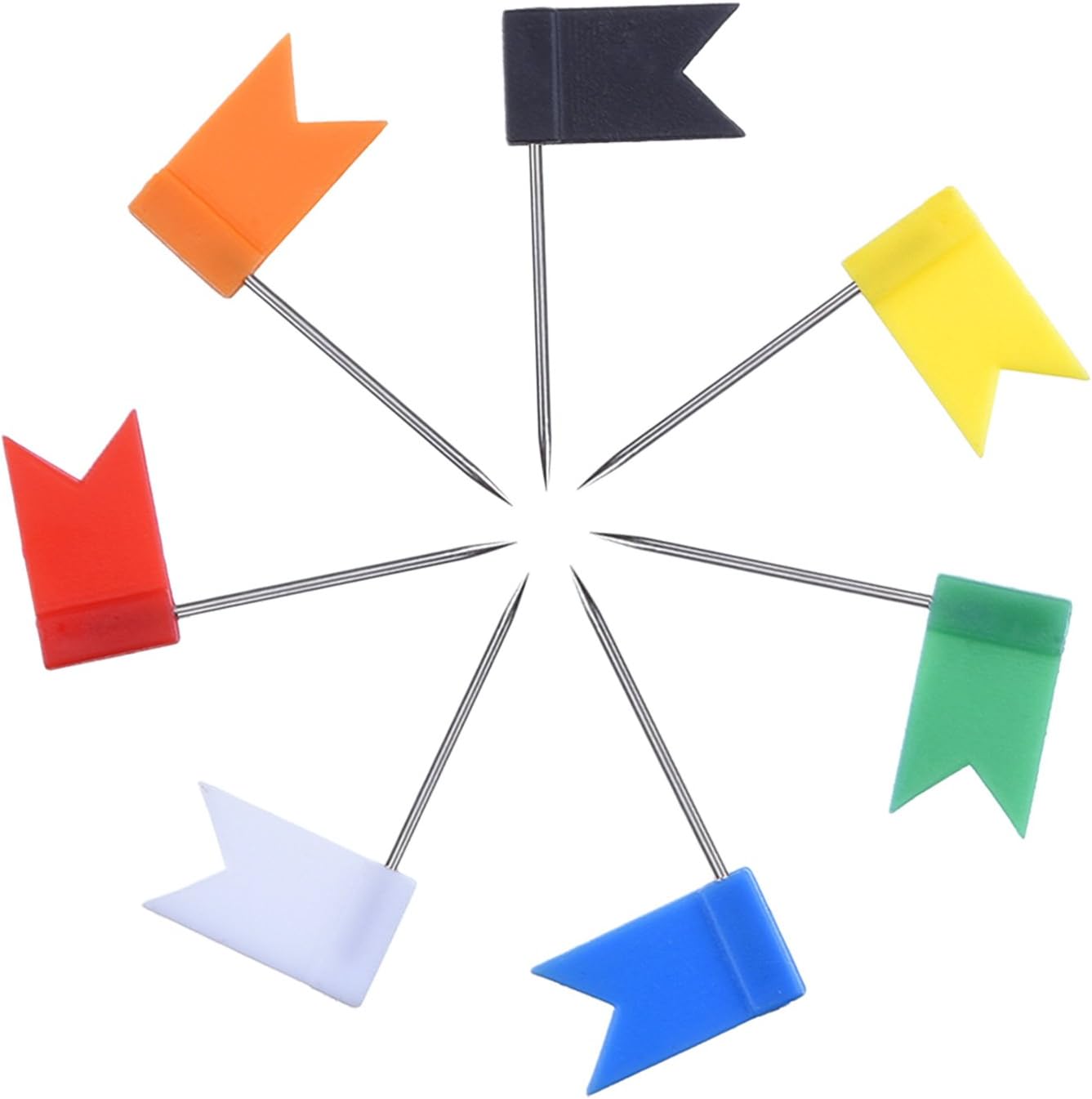 Outus Flag Map Push Pins Assorted Colors 100 Pieces