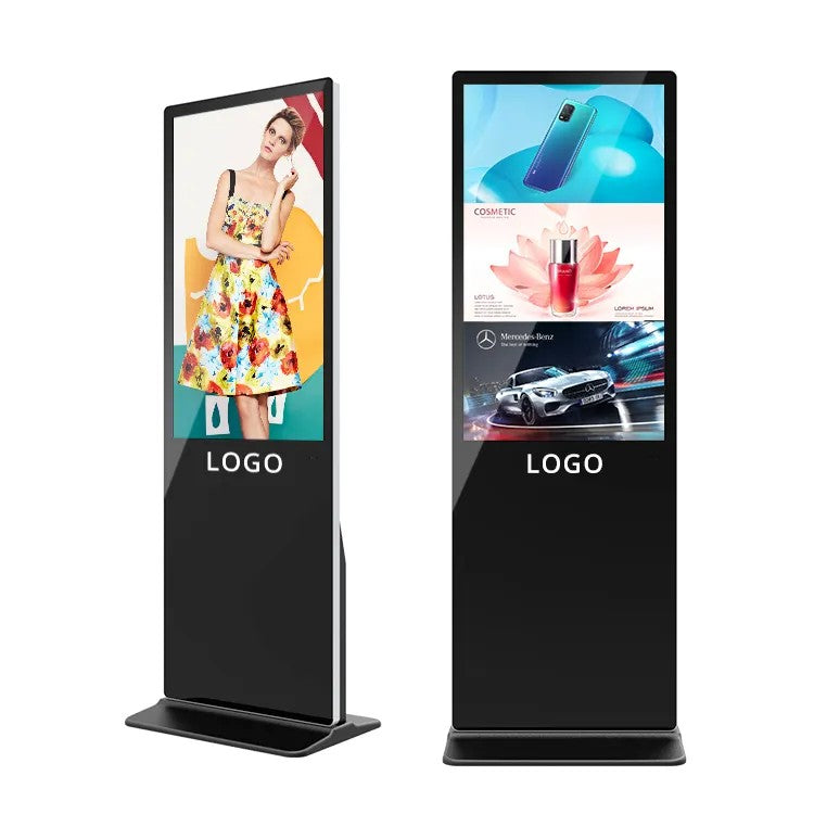 Interactive Floor Standing Touch Screen Advertising Kiosk 4K Display