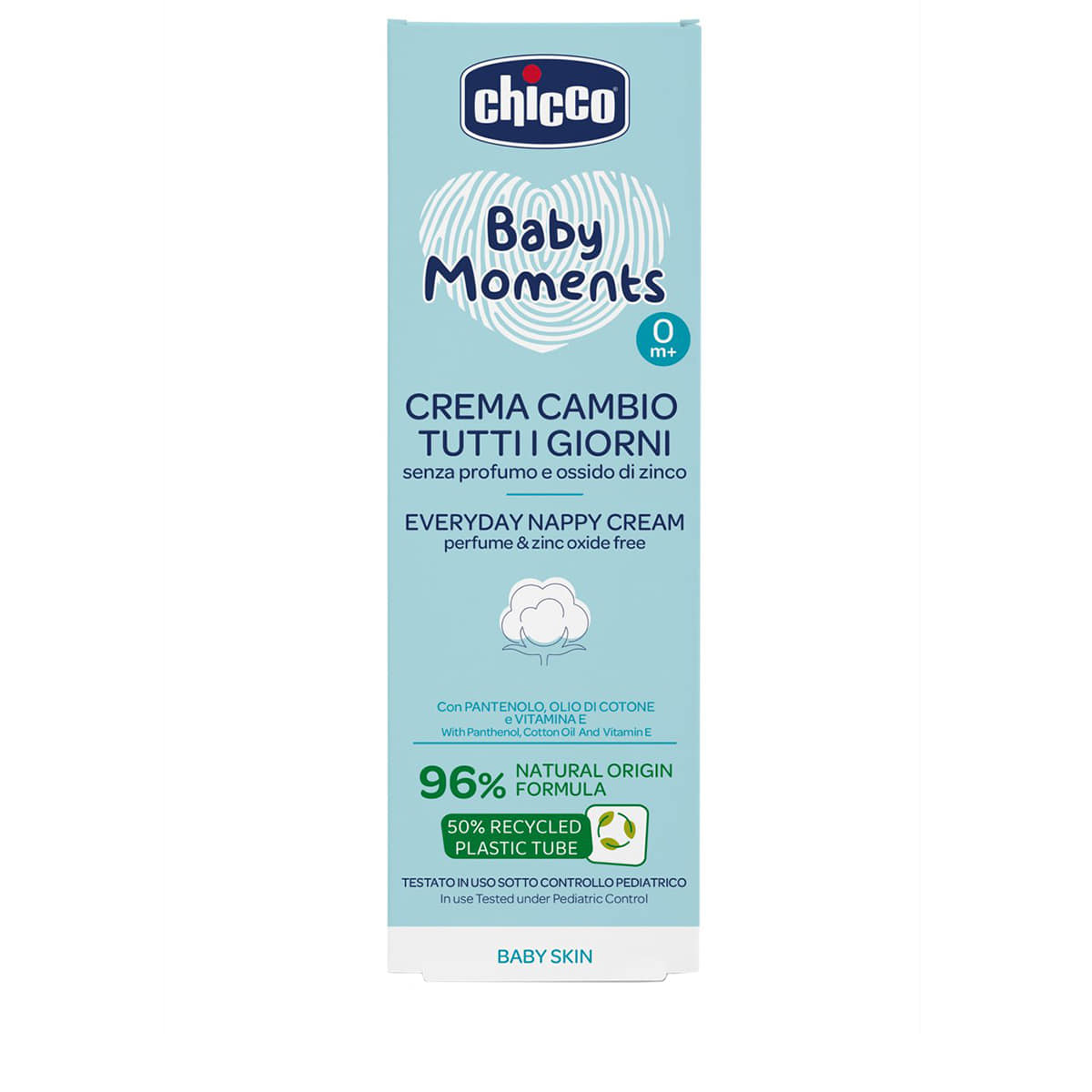 Chicco Baby Moments Daily Diaper Cream 100ml Fragrance-Free