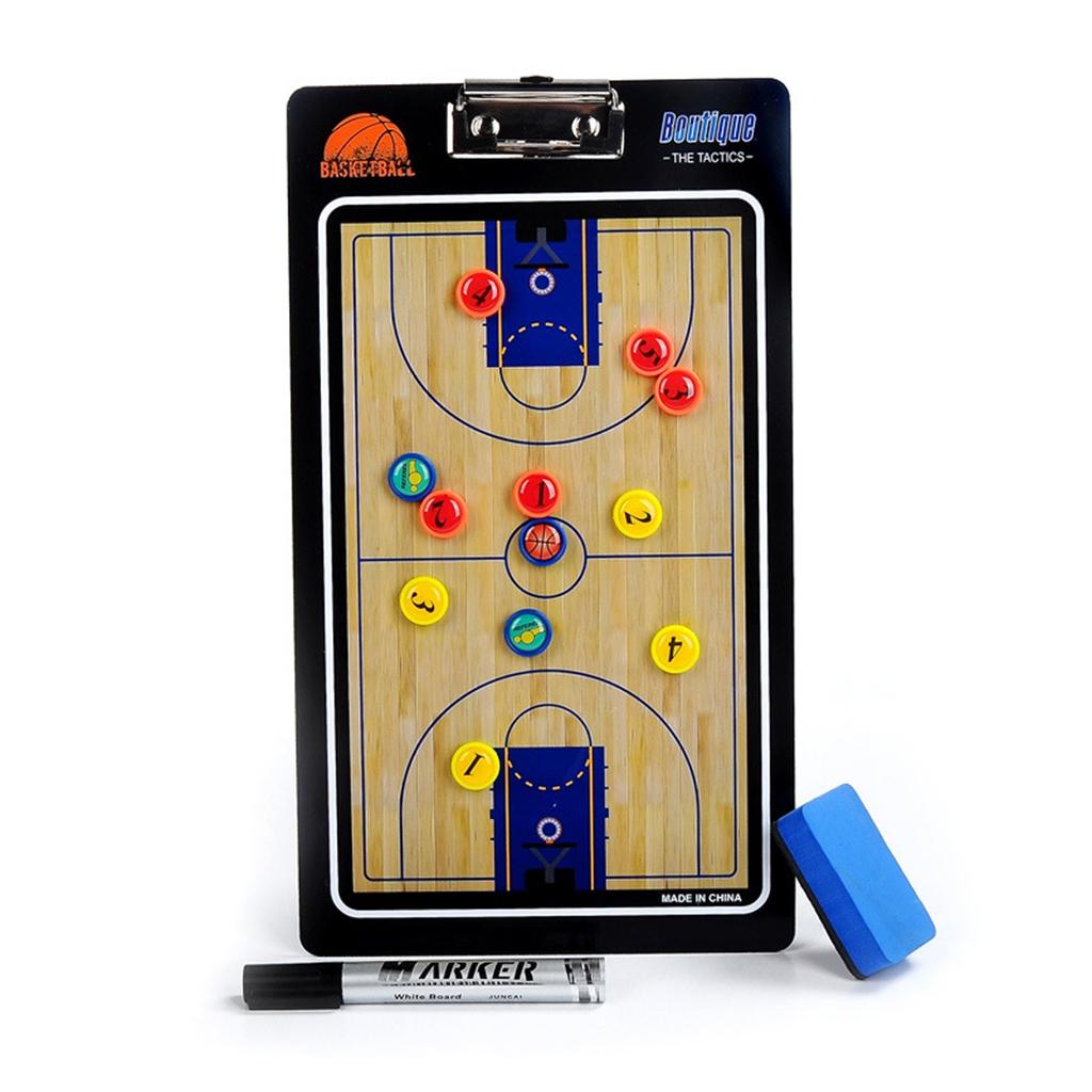 Basketball Tactic Board Double-Sided 14-Inch PVC With Erasable Marker