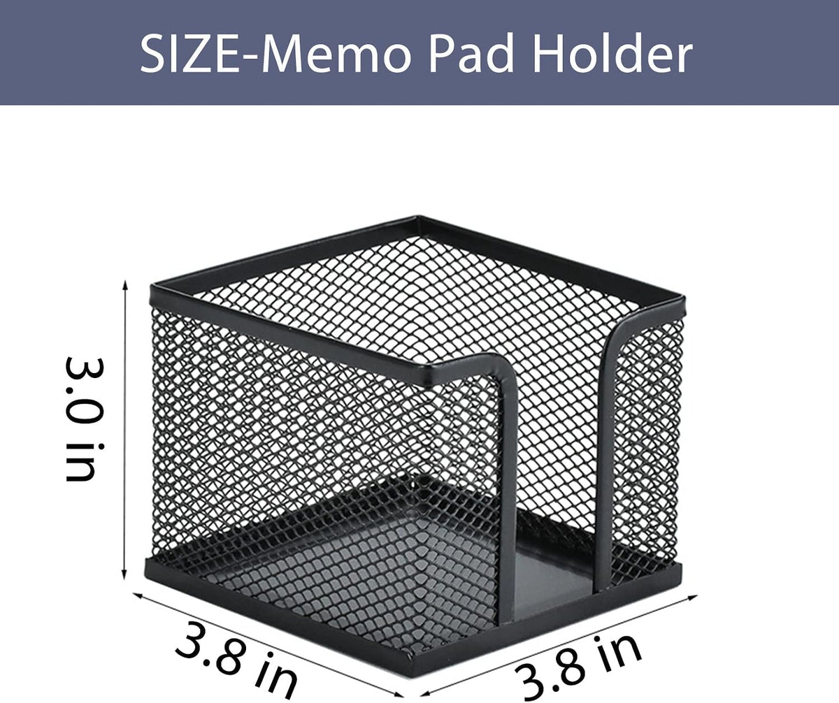 UFFICIUSUP Metal Mesh Desk Organizer Set 3-Piece Black