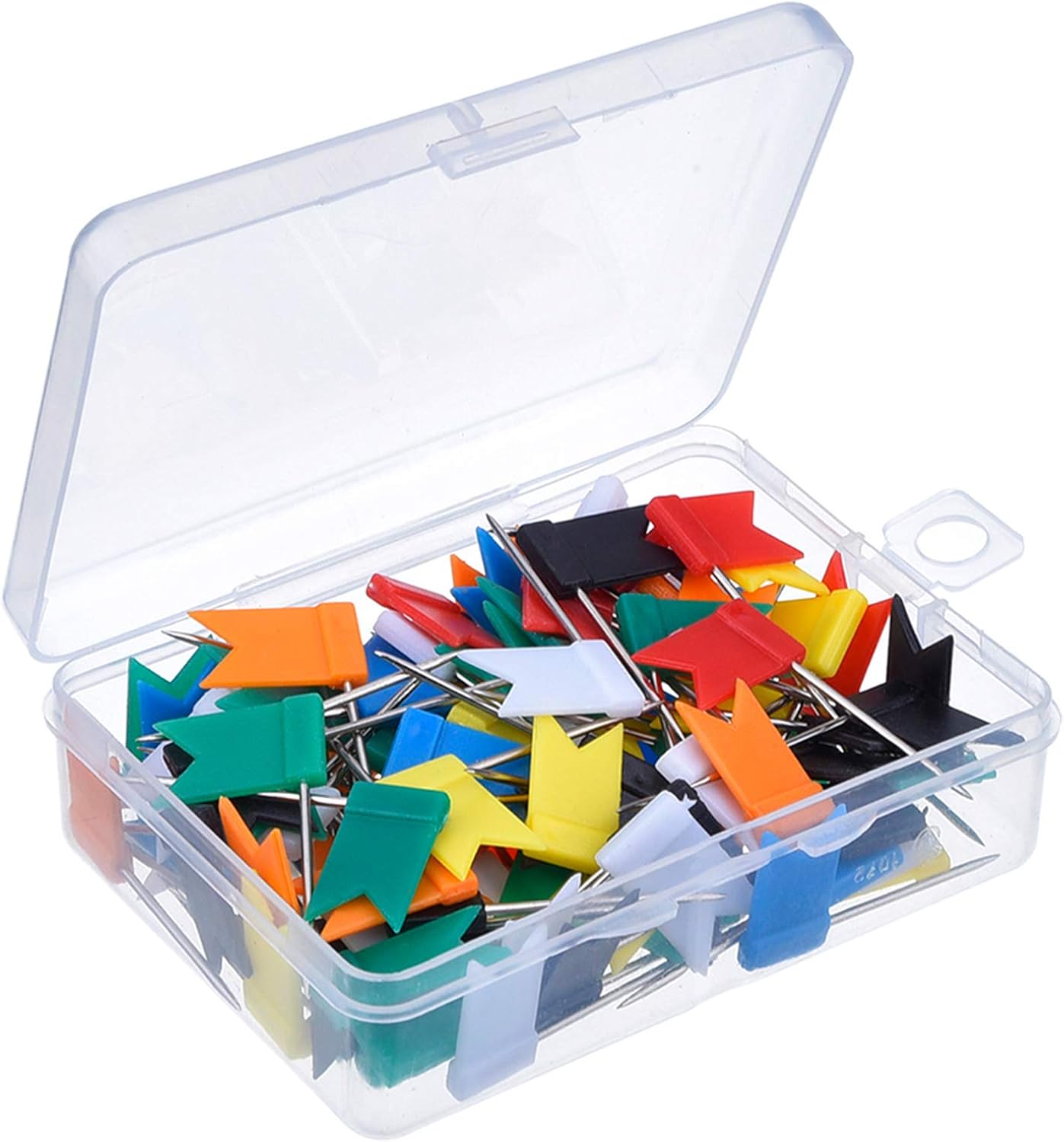 Outus Flag Map Push Pins Assorted Colors 100 Pieces