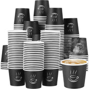 Didaey 4 oz Disposable Paper Espresso Cups Black 1000 Pack
