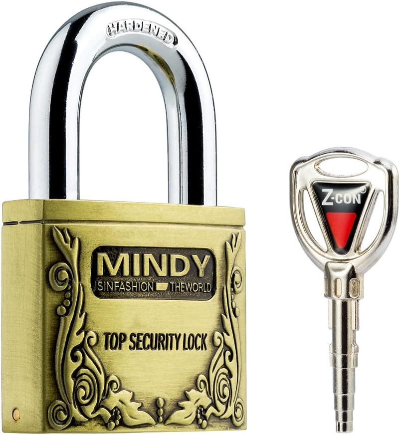 Mindy A4-60 Heavy Duty Padlock 2.4-inch Wide Body