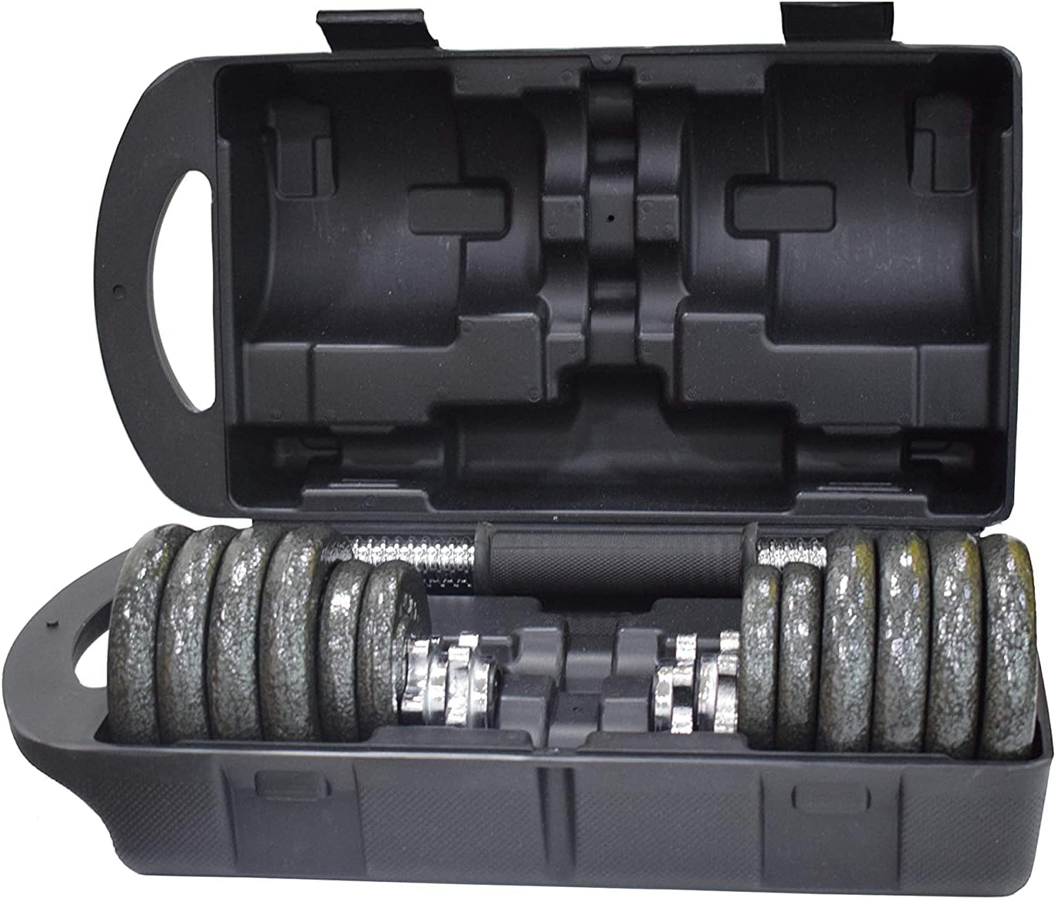 SKY LAND Adjustable Cast Iron Dumbbell Set 15kg with Case