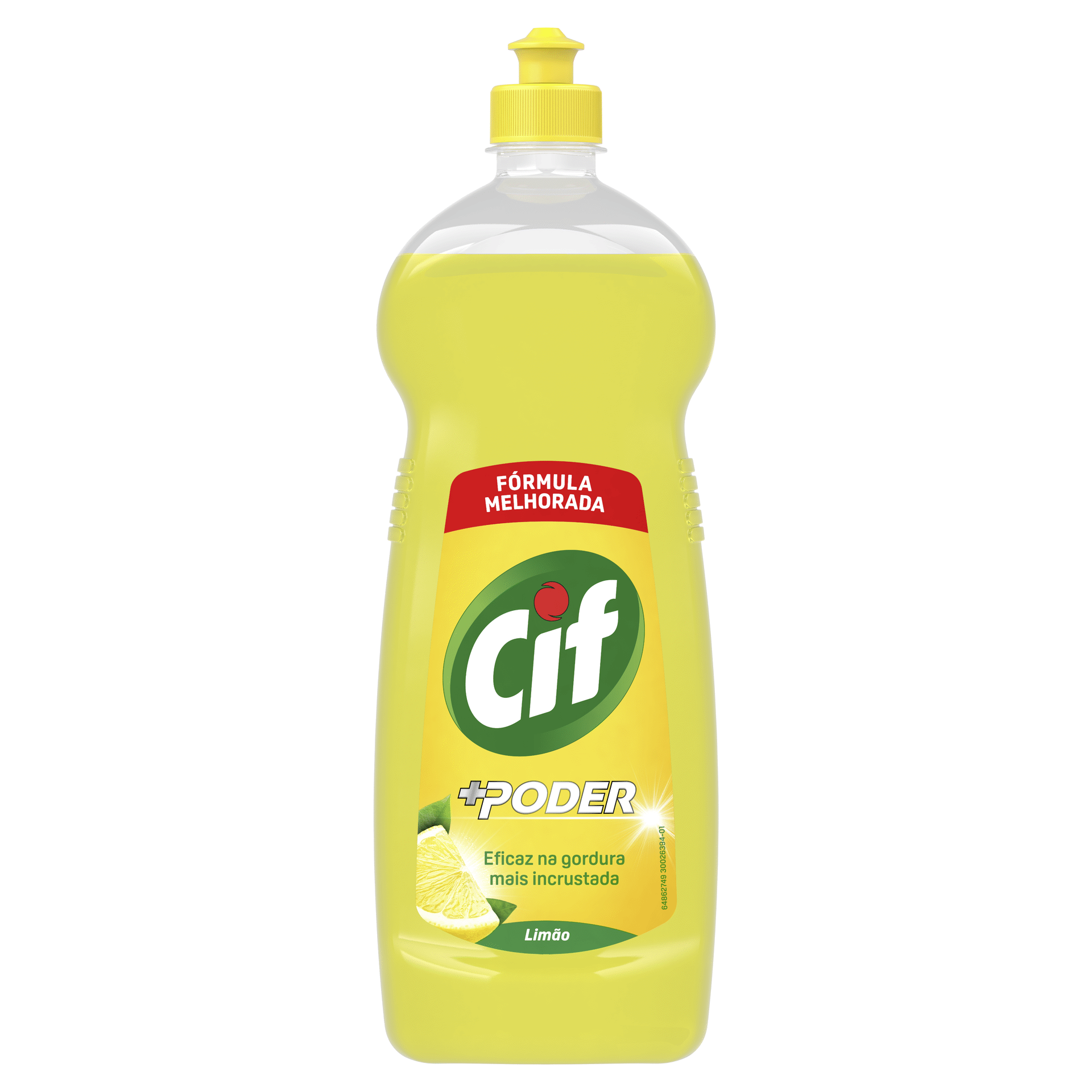 Cif +Poder Concentrated Dishwashing Liquid Lemon Scent 1L