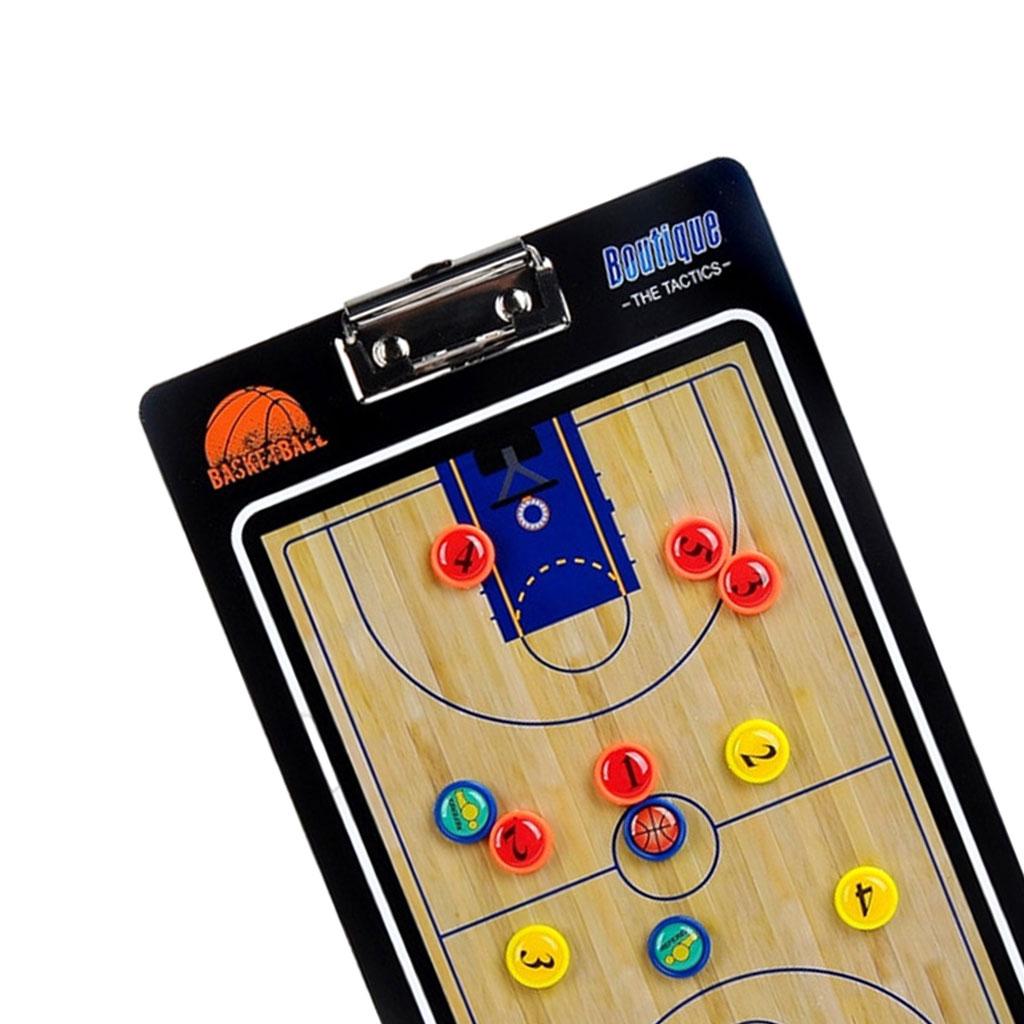 Basketball Tactic Board Double-Sided 14-Inch PVC With Erasable Marker