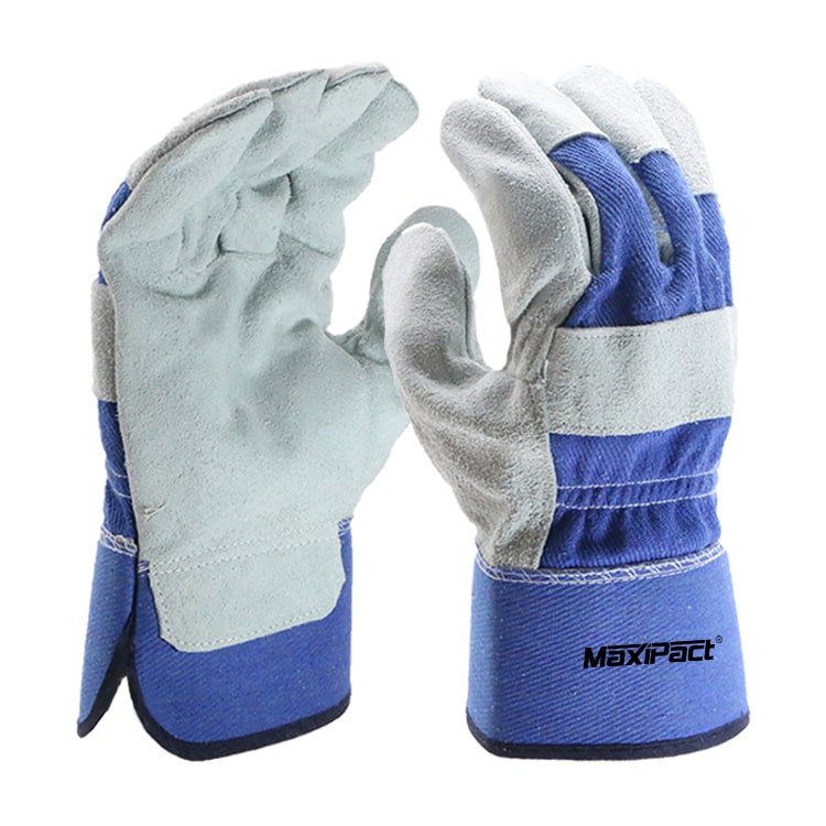 Blue Hawk Double Leather Palm Work Gloves