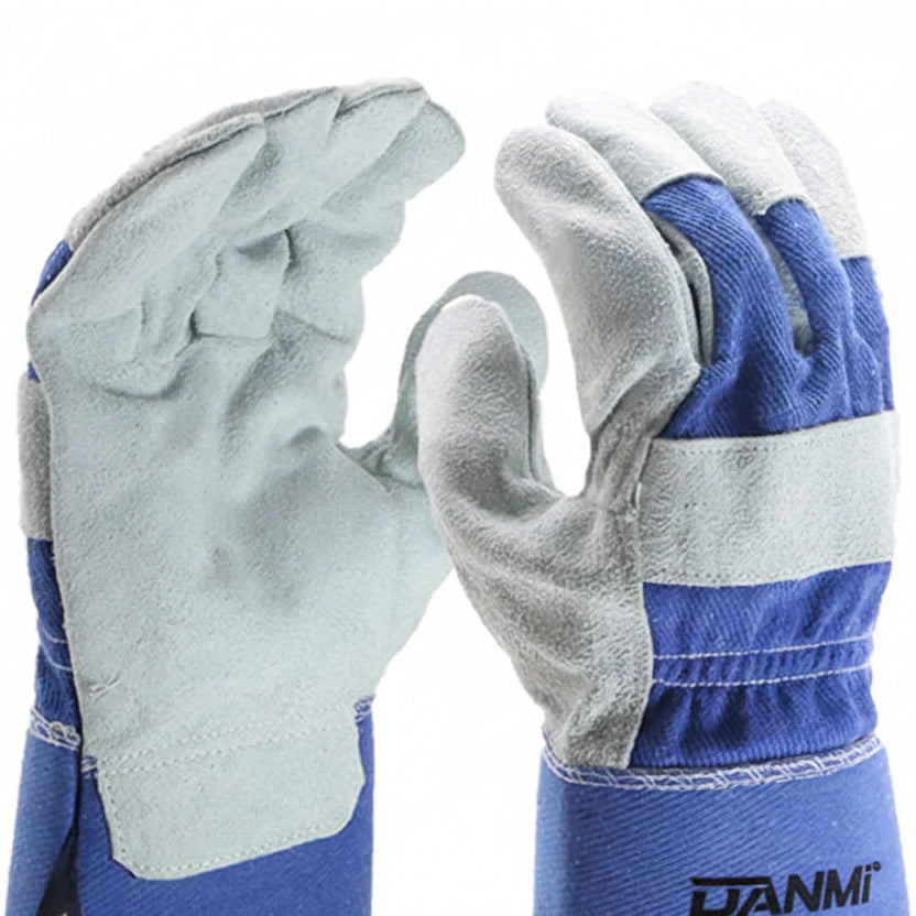 Blue Hawk Double Leather Palm Work Gloves