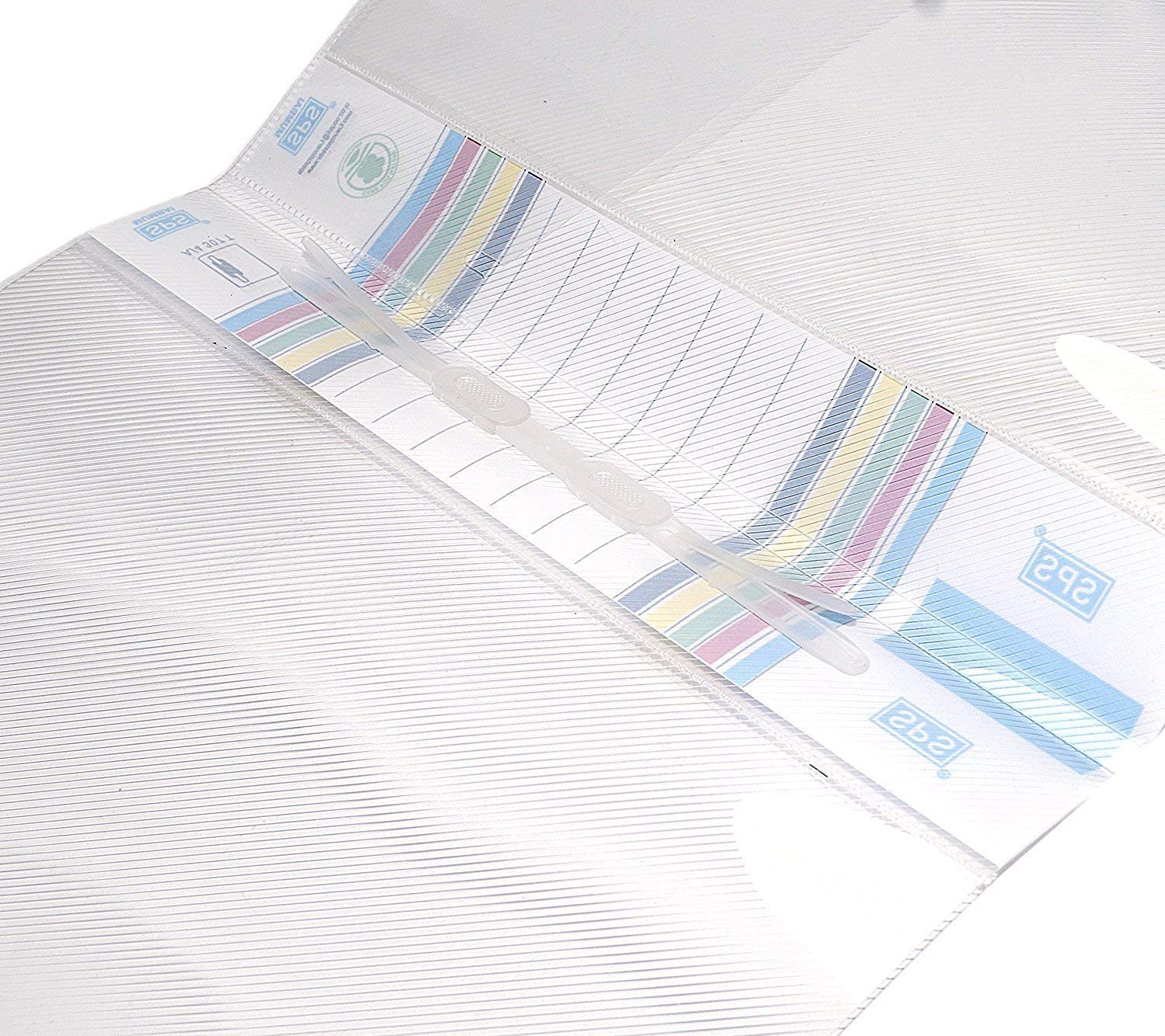KIYA RF051 A4 Transparent Report File Folder with Plastic Clip