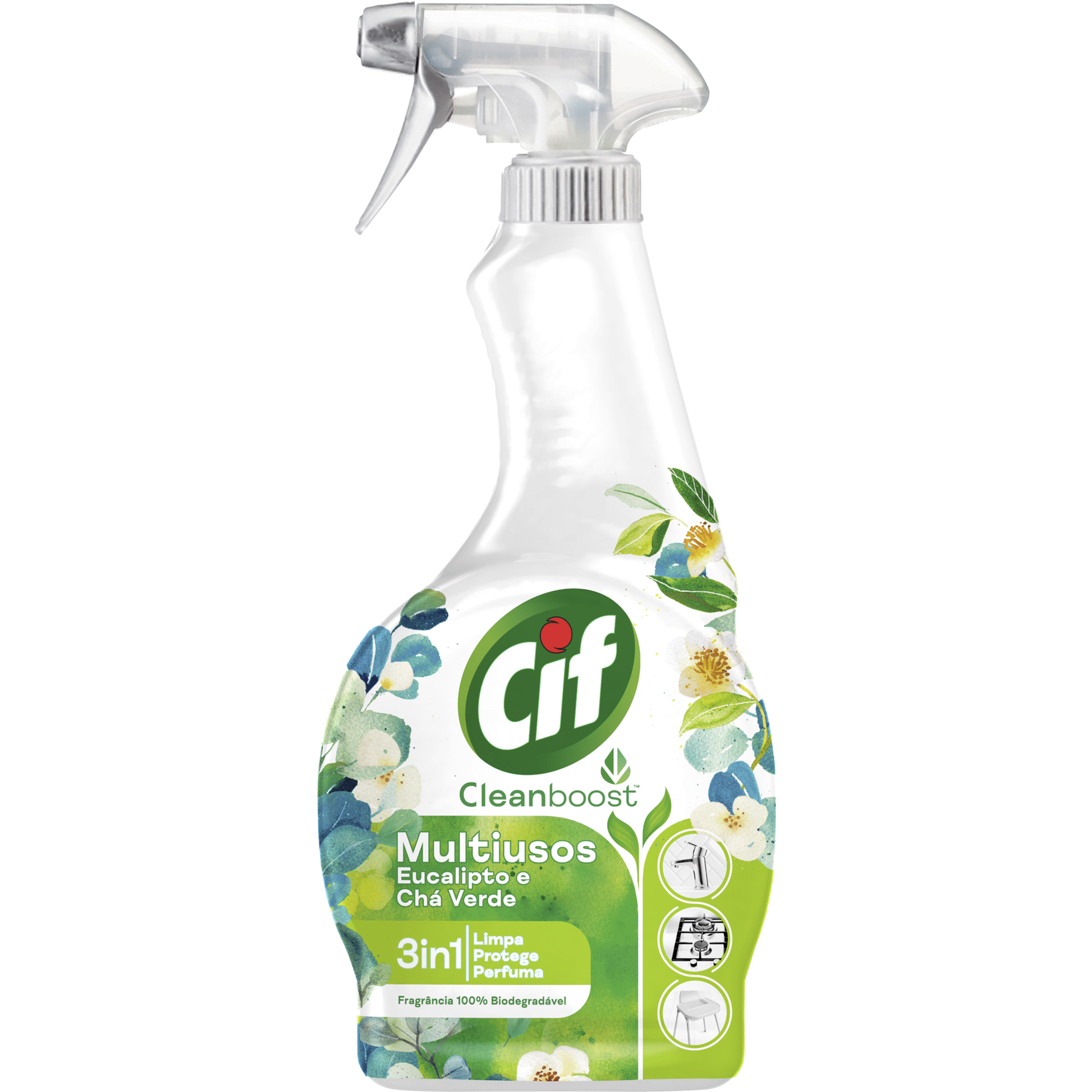 Cif Multi-Purpose 3-in-1 Spray Eucalyptus and Green Tea 500ml